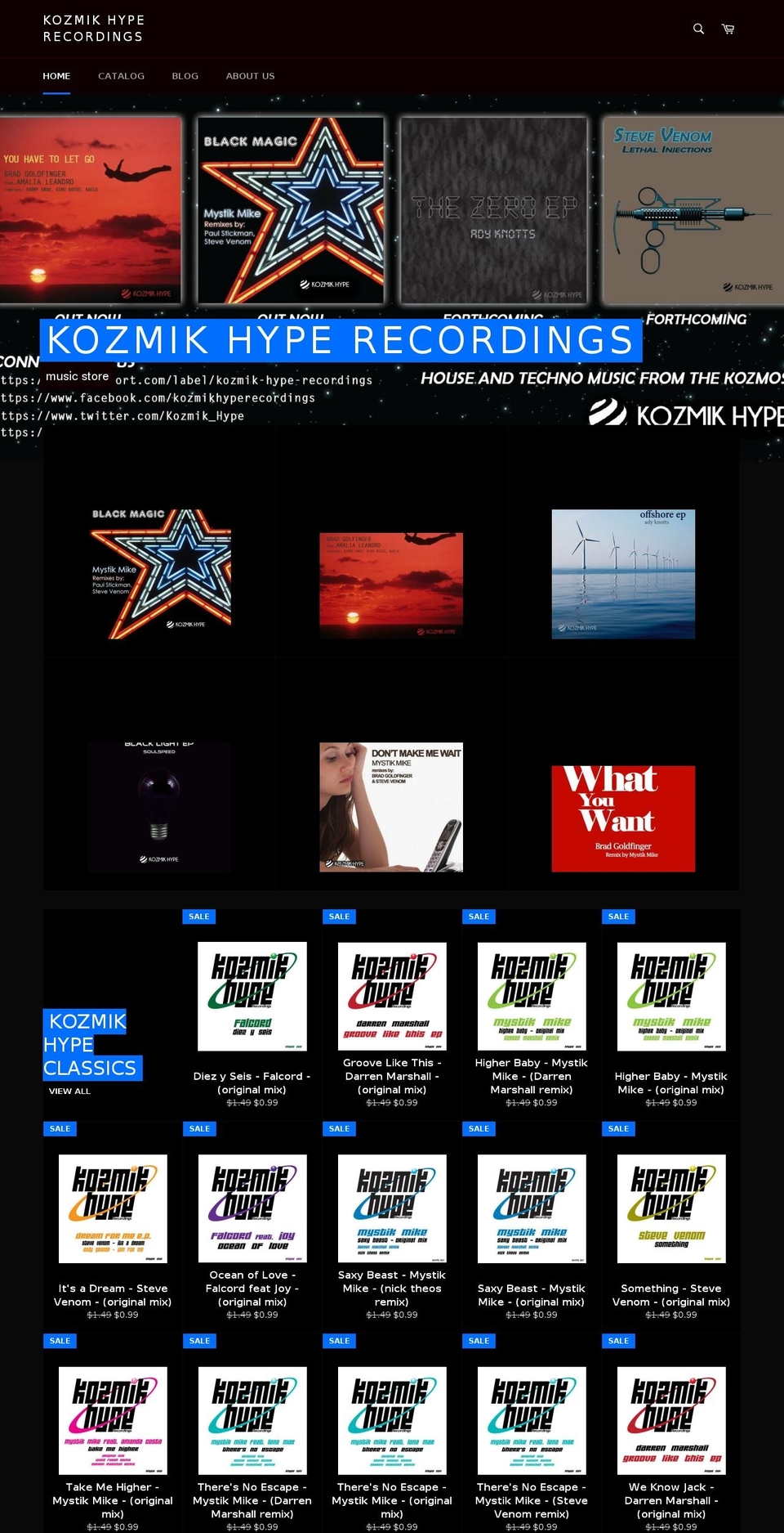 kozmikhype.com shopify website screenshot