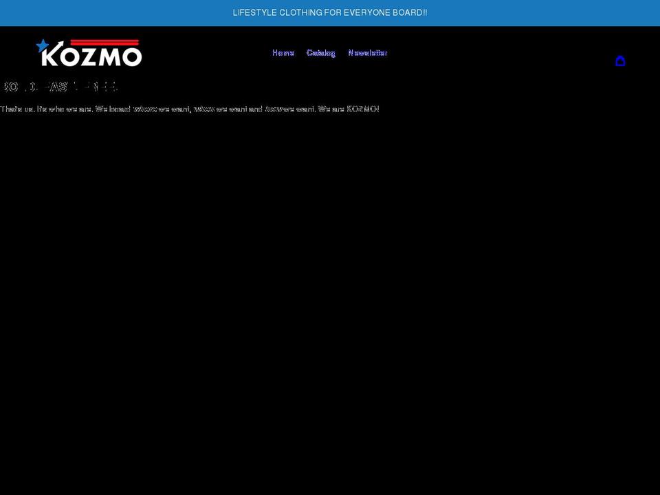 kozmoco.com shopify website screenshot
