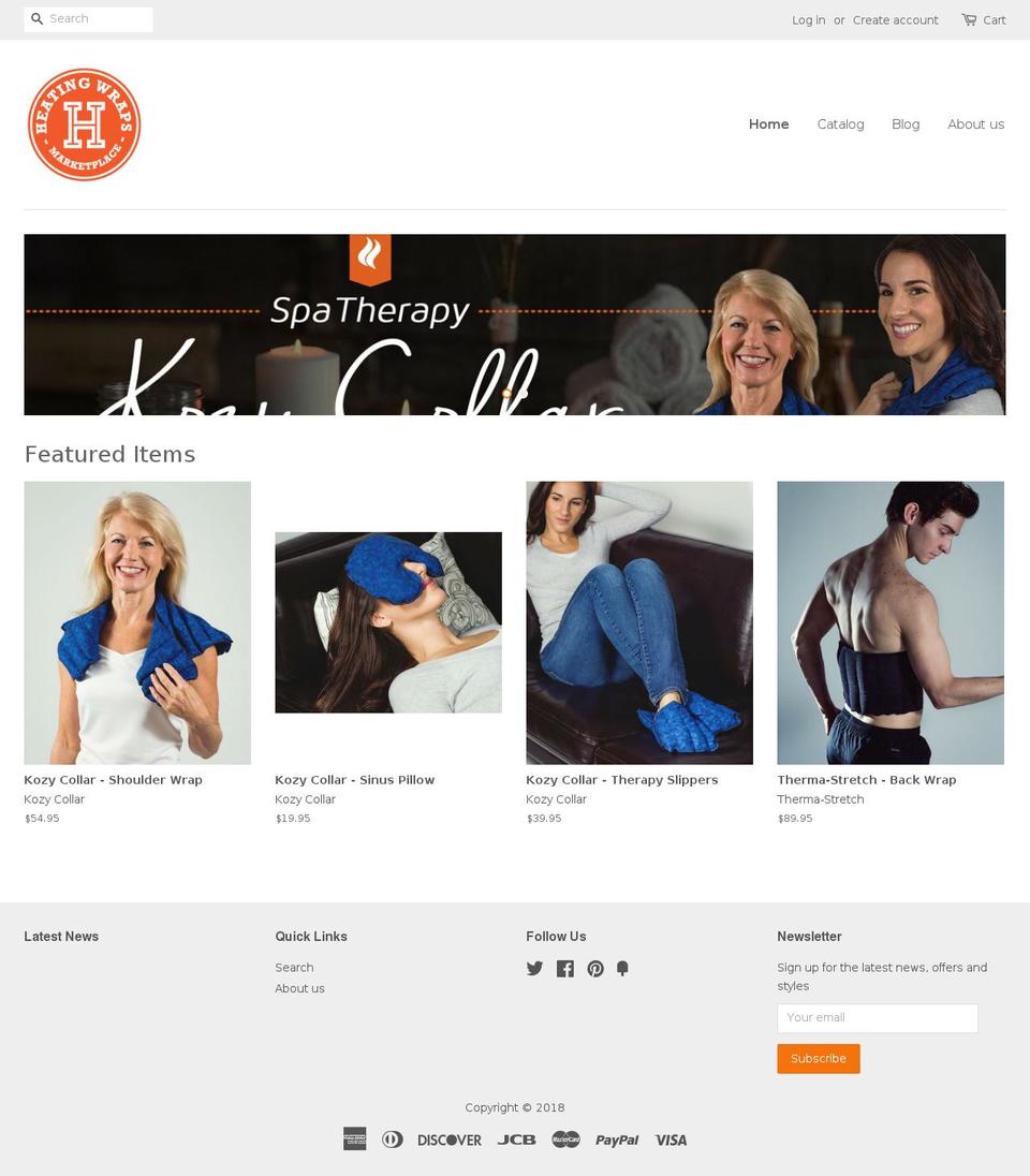 kozycollar.net shopify website screenshot