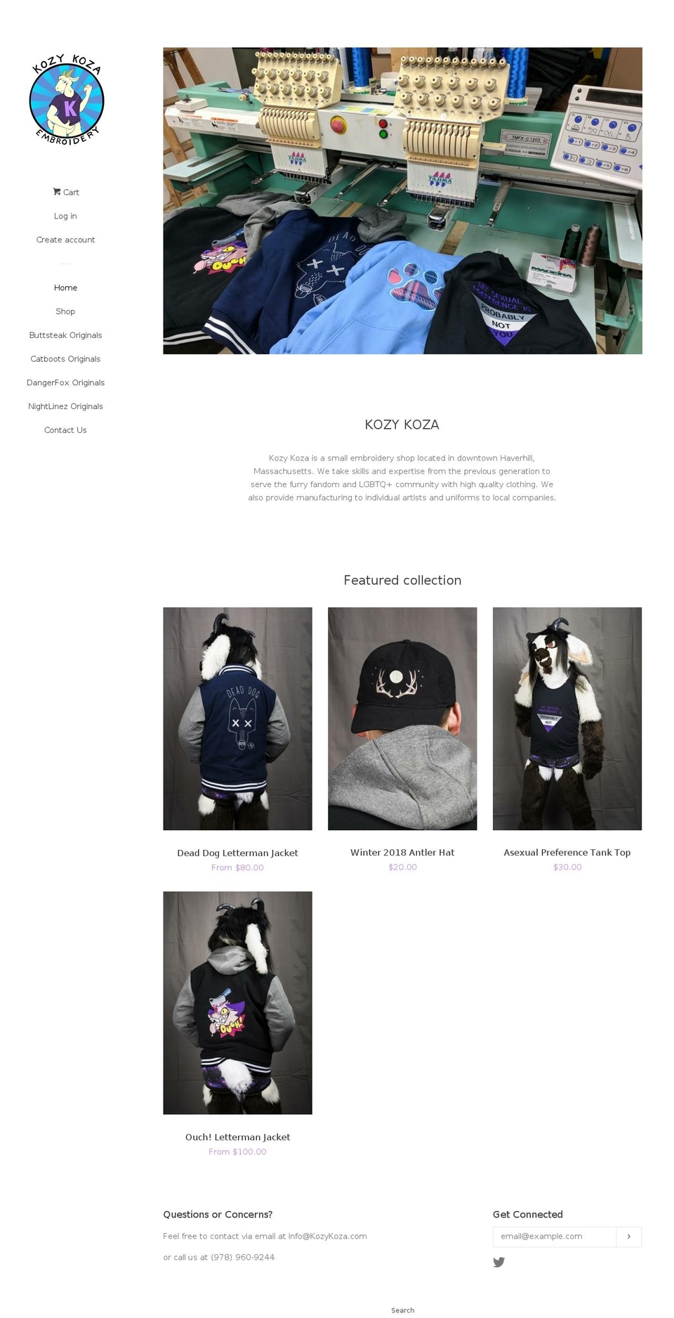 kozykoza.com — Shopify storefront screenshot