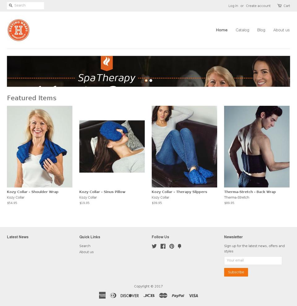 kozywraps.com shopify website screenshot