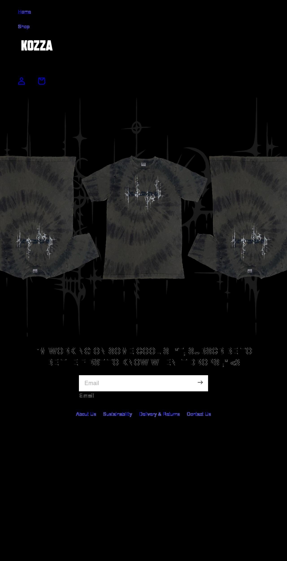 kozza.co.uk shopify website screenshot