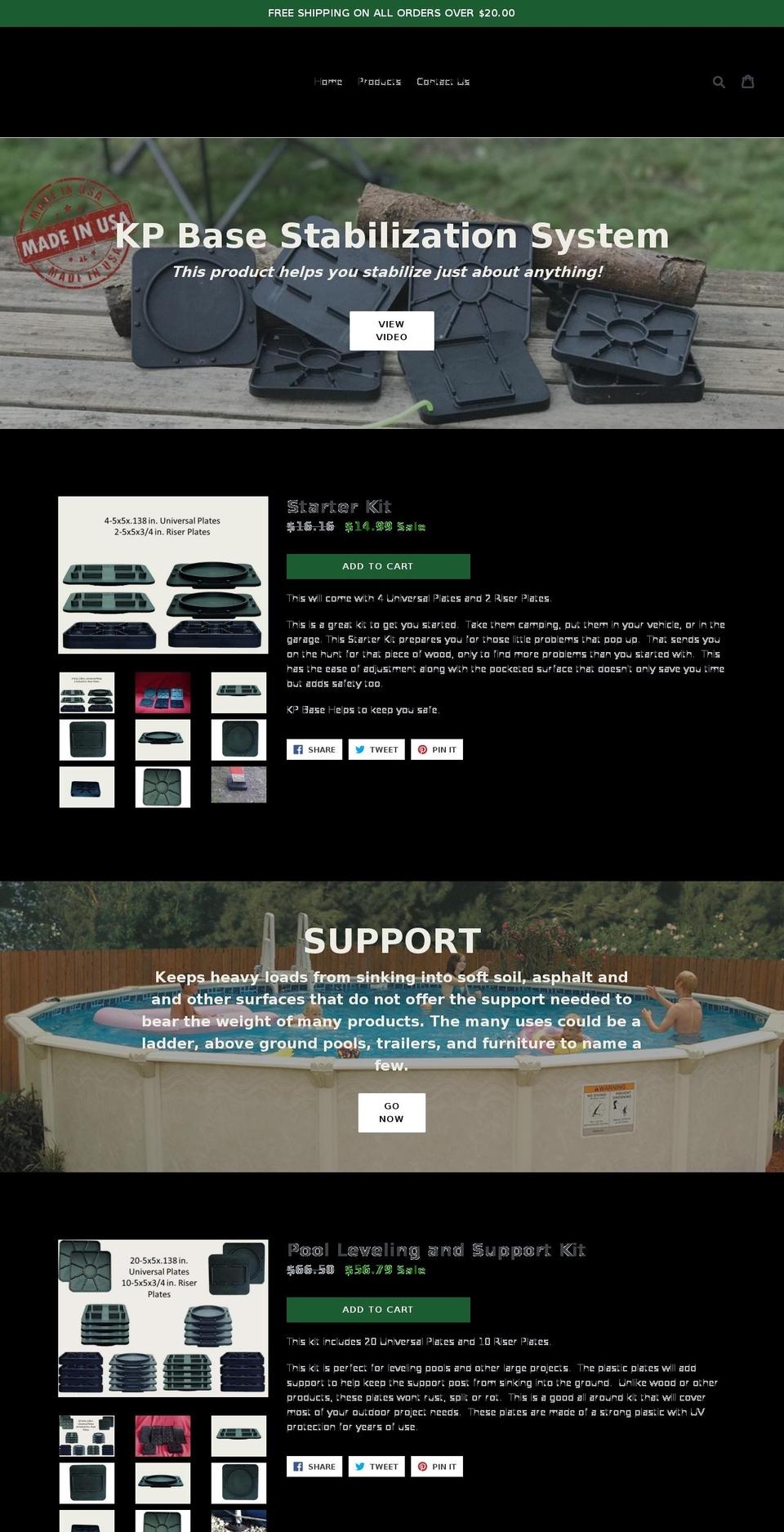 kpbase.com shopify website screenshot