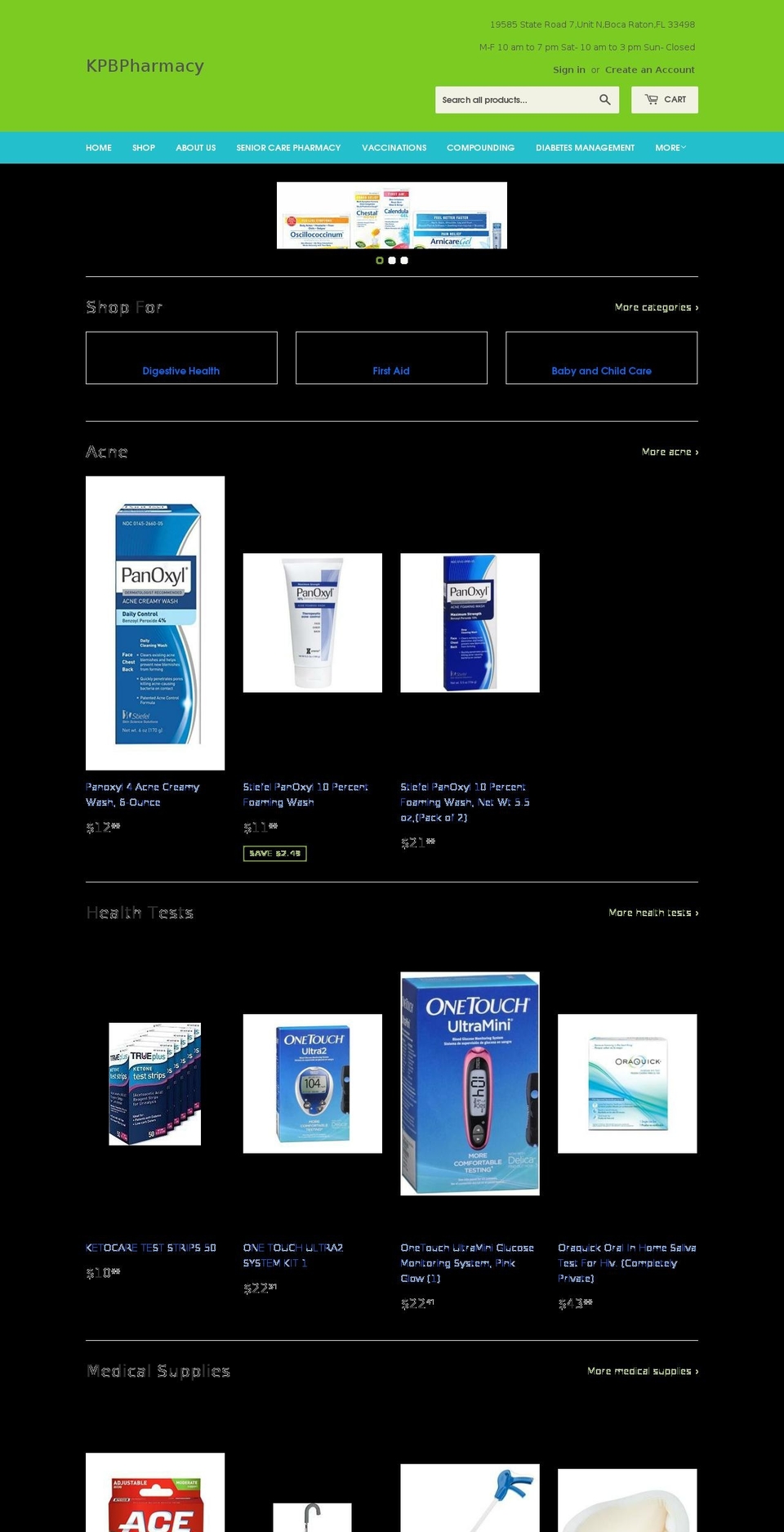 kpbpharmacy.com shopify website screenshot