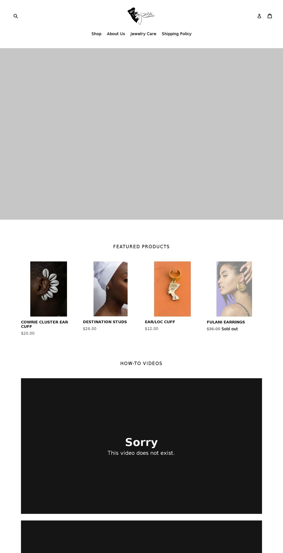 kpelledesigns.com shopify website screenshot