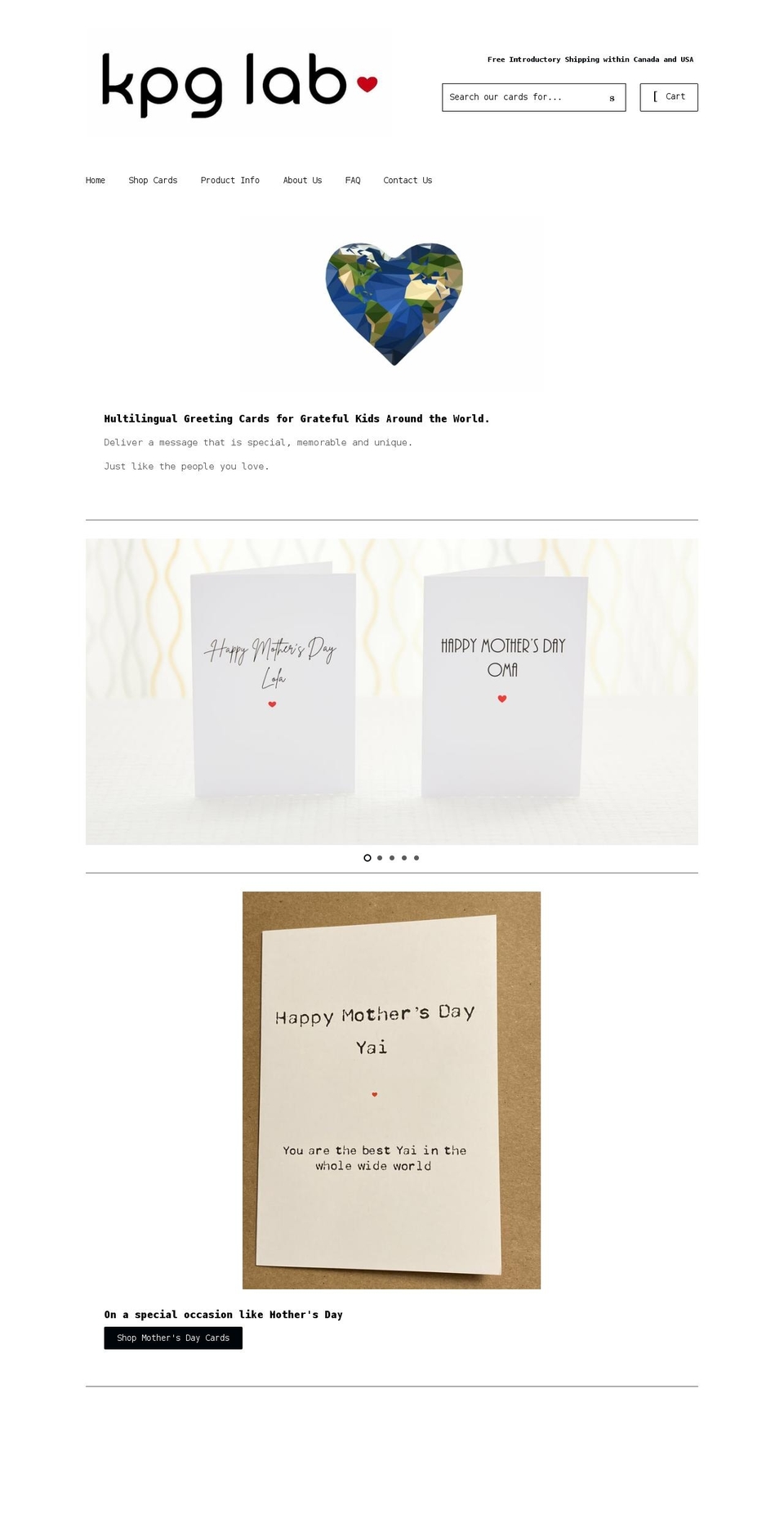 kpglab.com shopify website screenshot