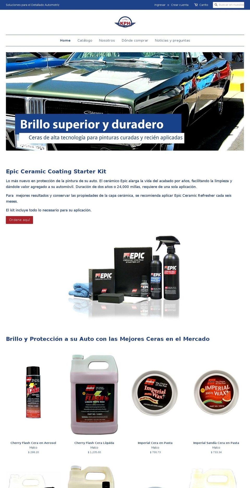 kphdelbajio.com — Shopify storefront screenshot