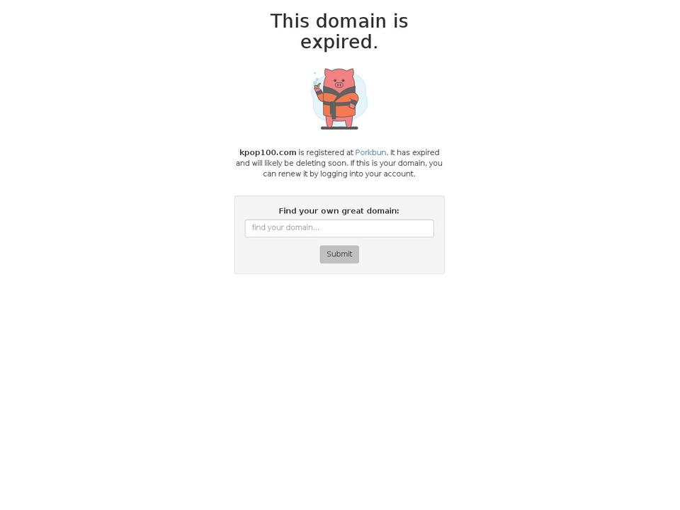 kpop100.com — Shopify storefront screenshot