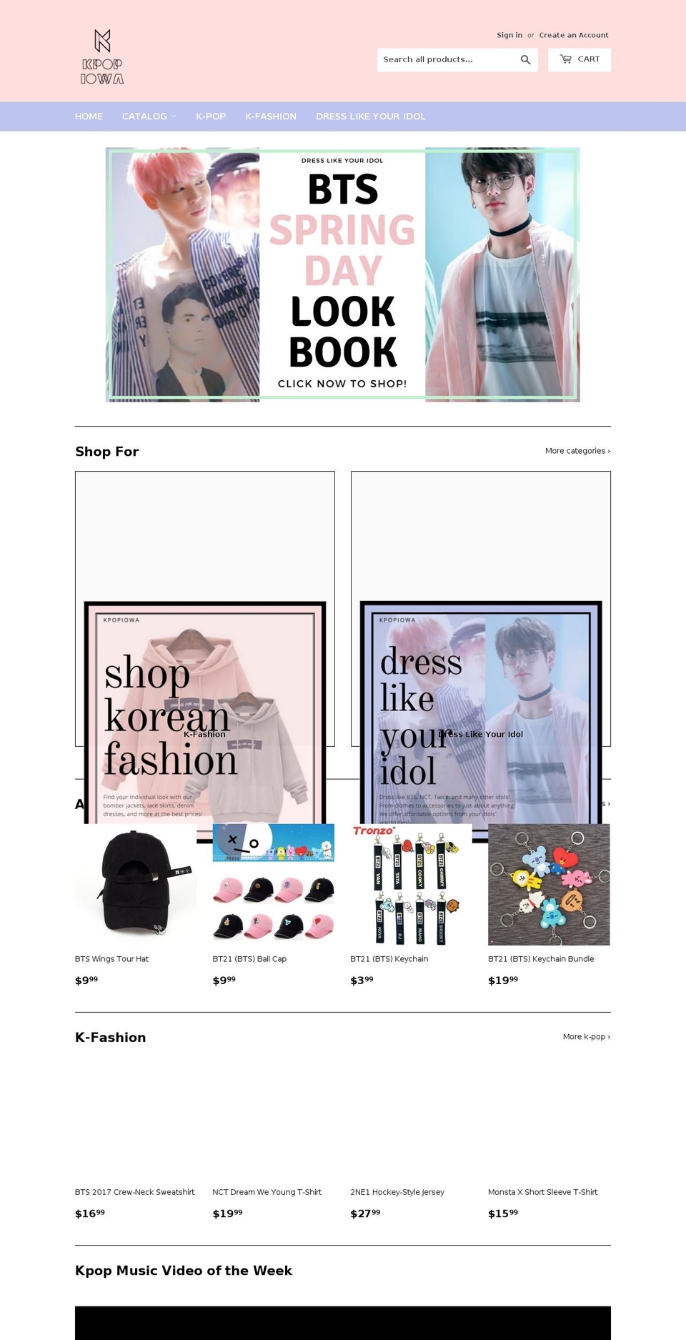 kpopiowa.com shopify website screenshot