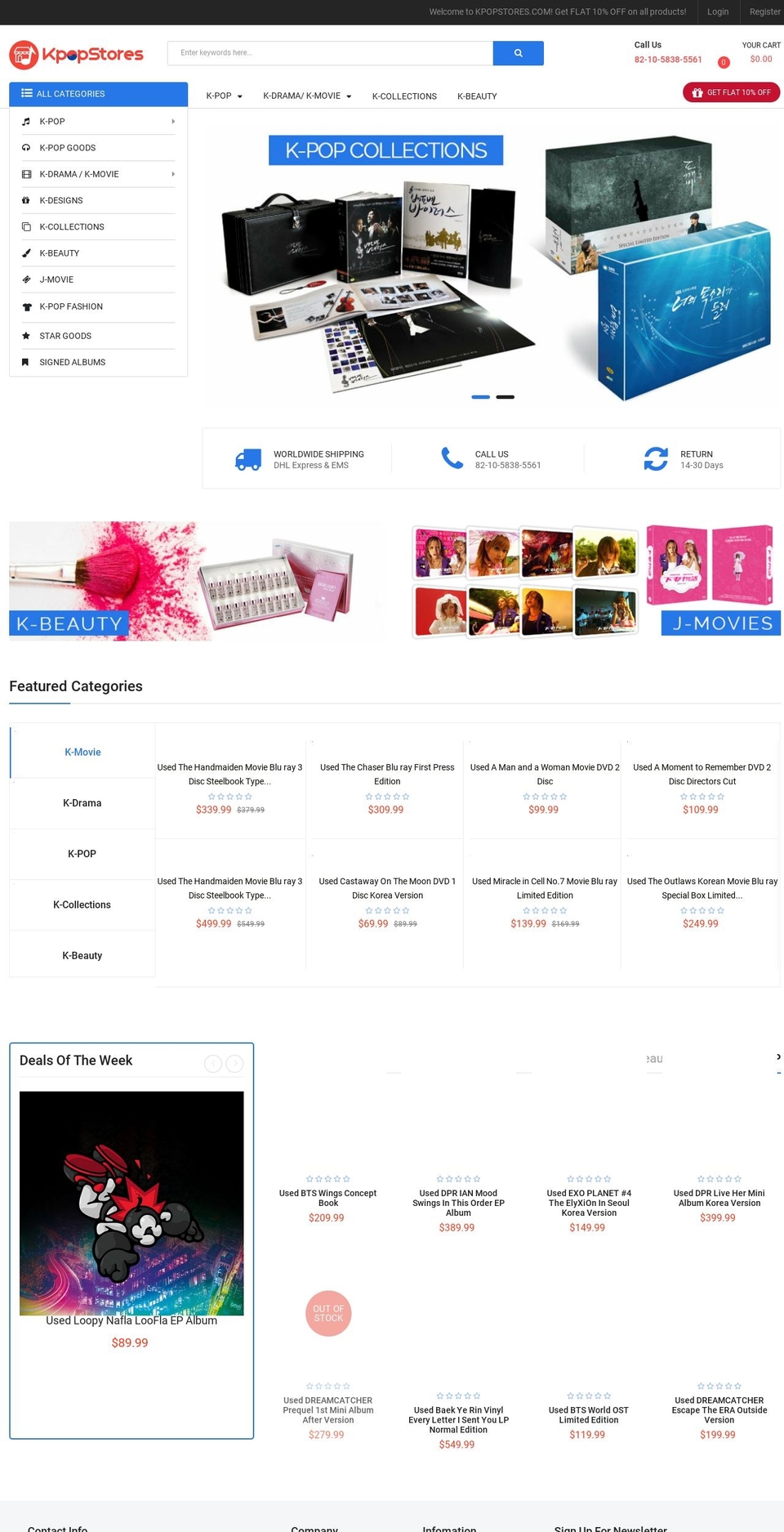 bestshop Shopify theme site example kpopstores.com