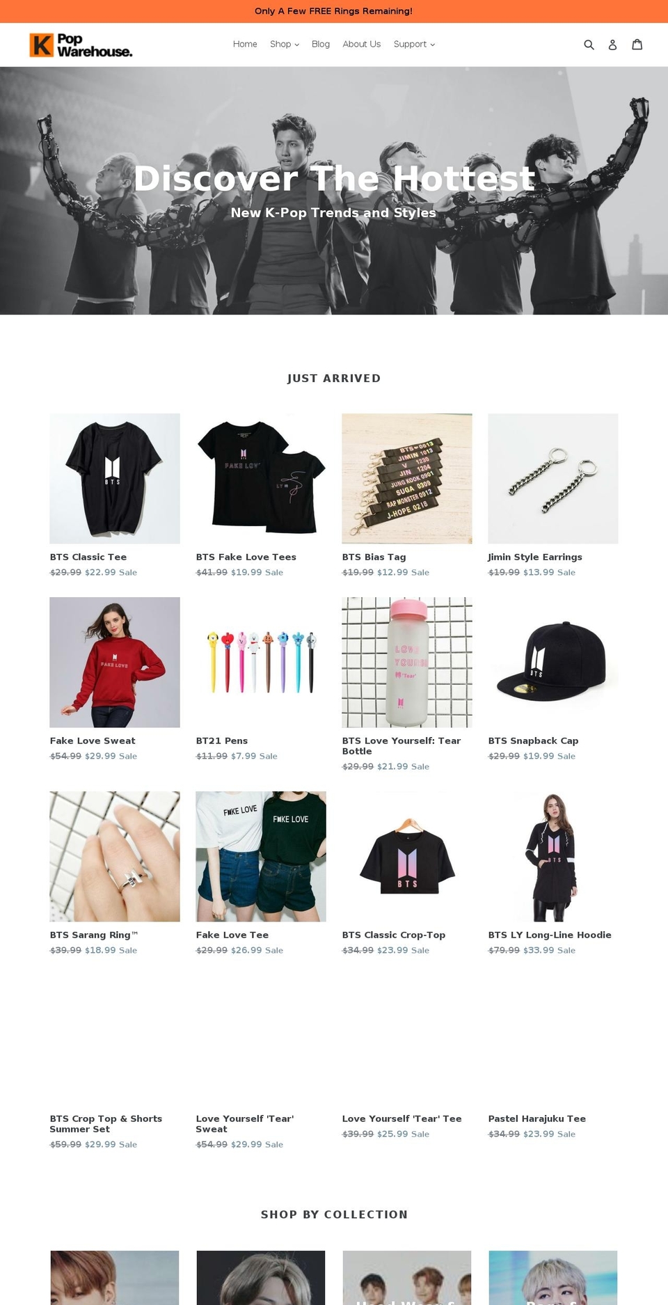 kpopwarehouse.com shopify website screenshot