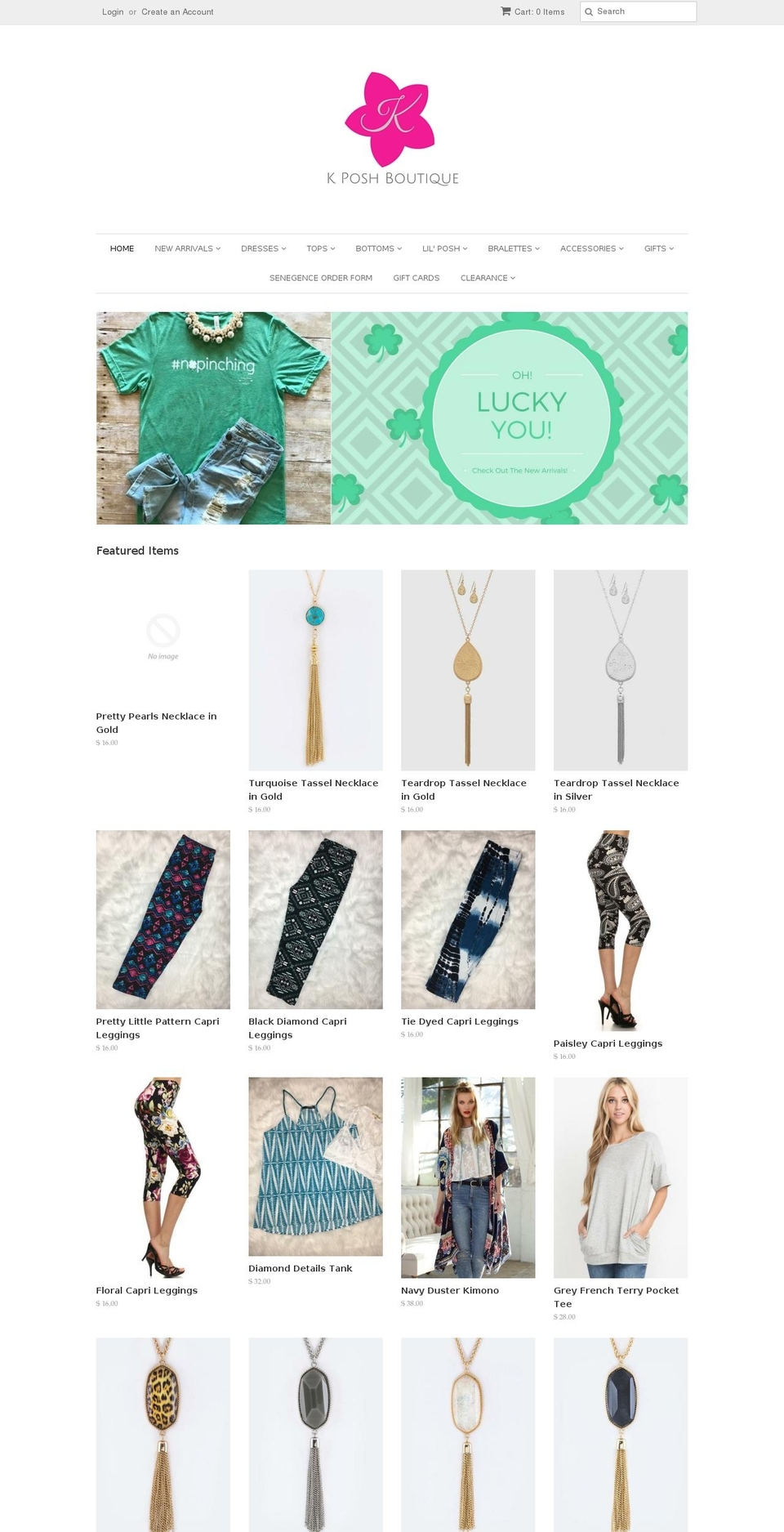 kposhboutique.com shopify website screenshot