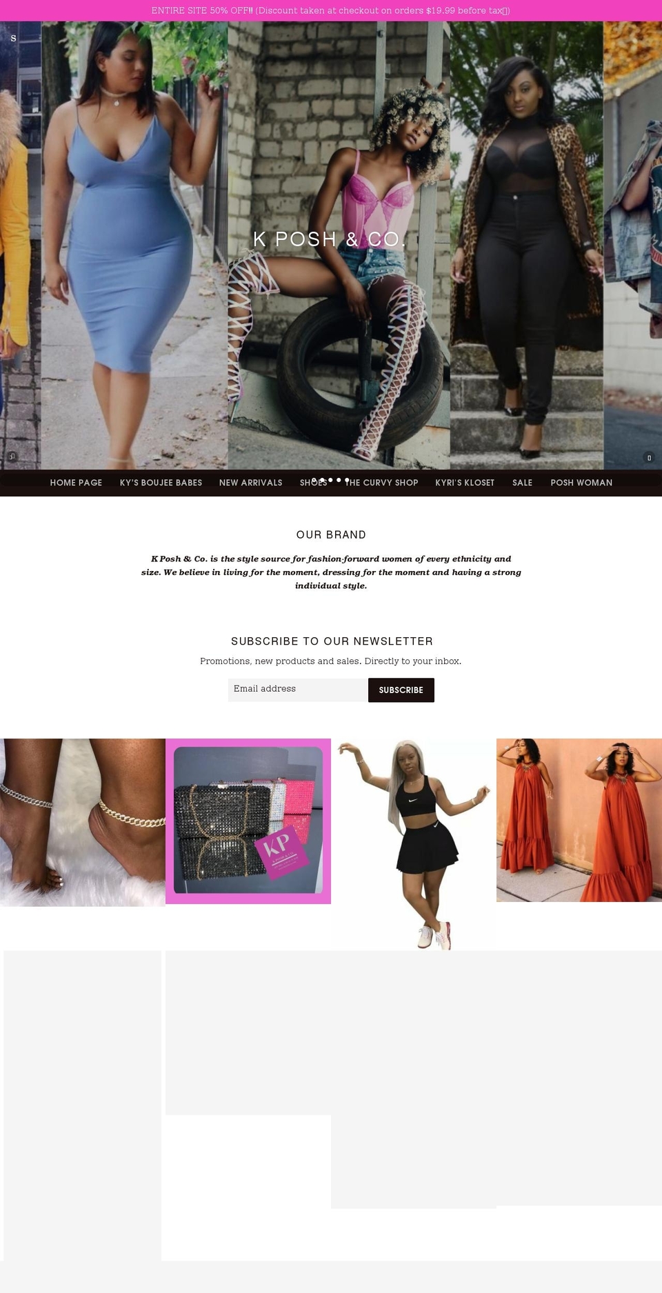 kposhco.com shopify website screenshot