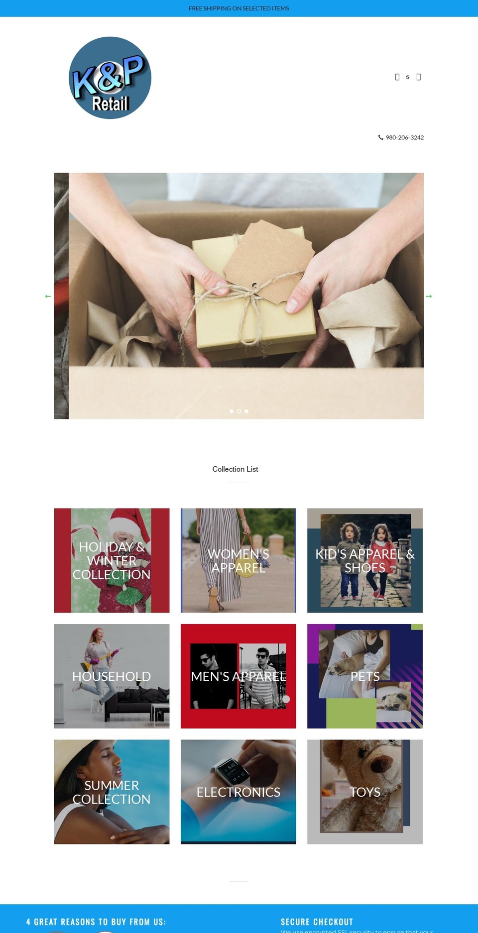 Mindstheme apr Shopify theme site example kpretail.shop