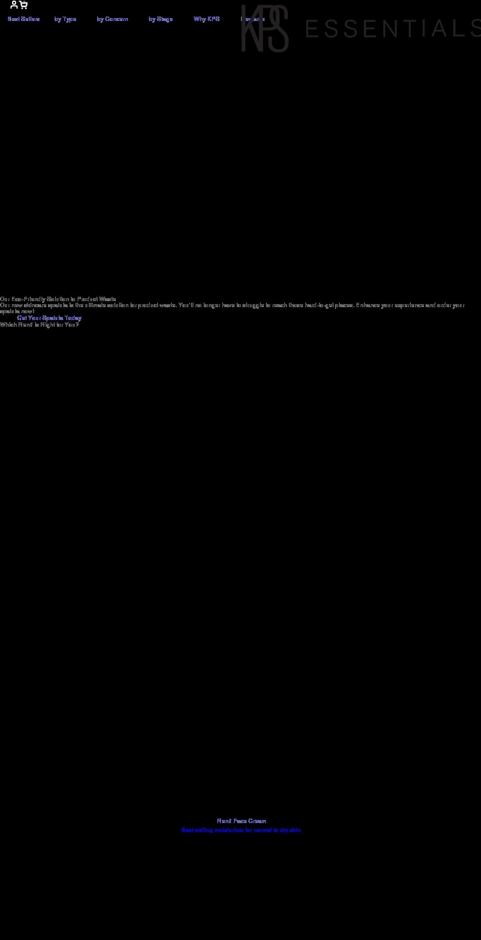 kpsessentials.com shopify website screenshot