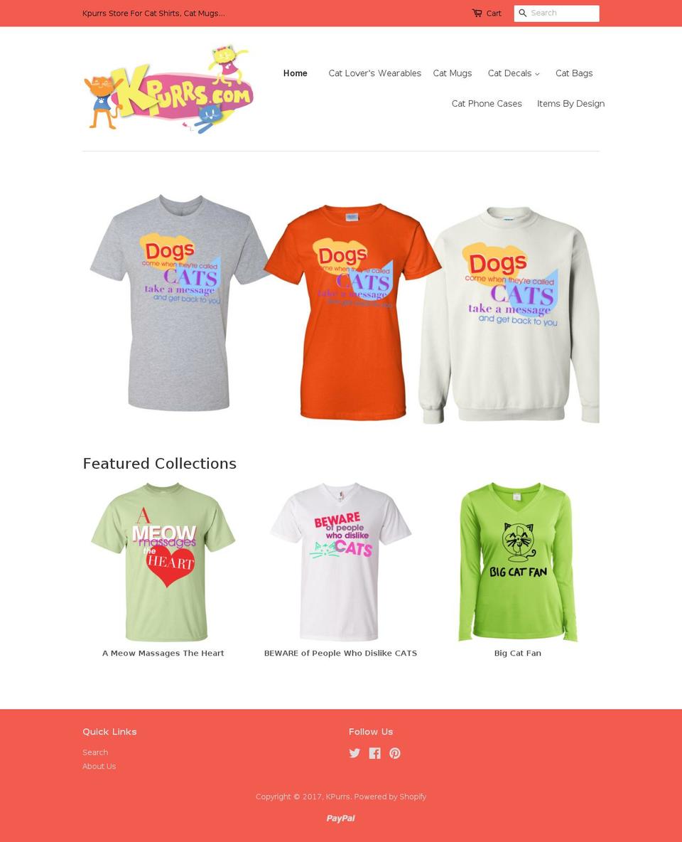 kpurrs.com shopify website screenshot