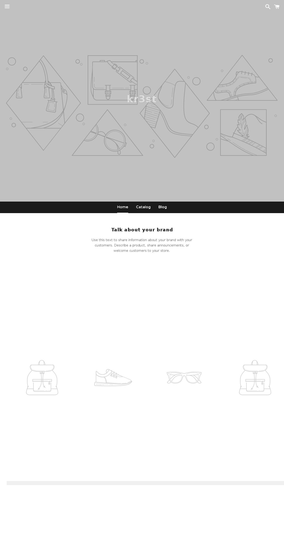 kr3st.com shopify website screenshot