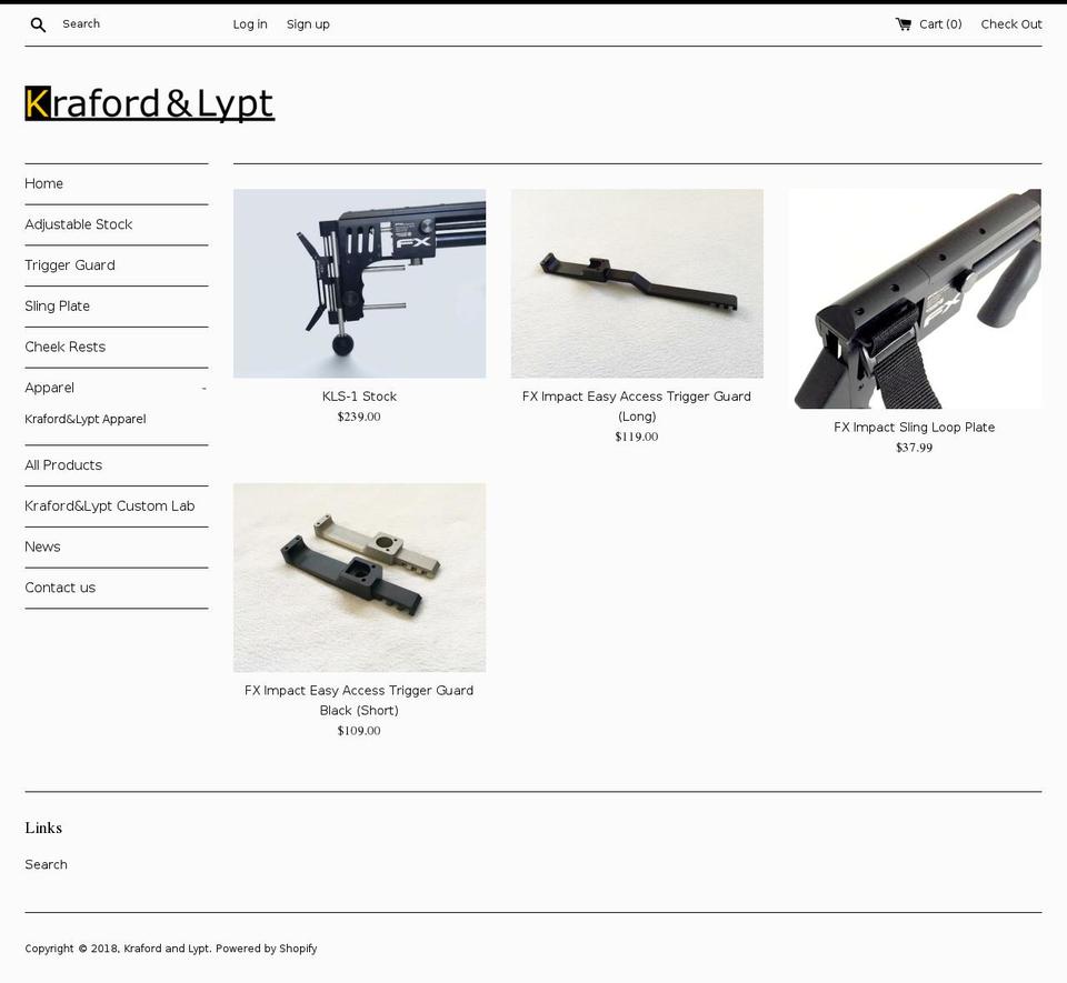 krafordandlypt.com shopify website screenshot