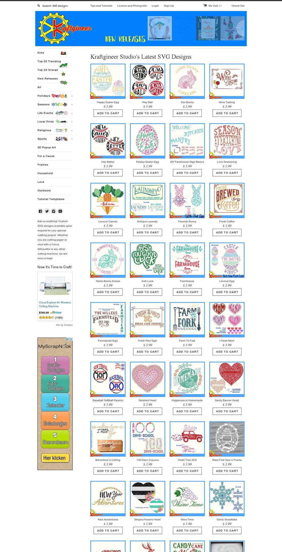 kraftgineer.com shopify website screenshot