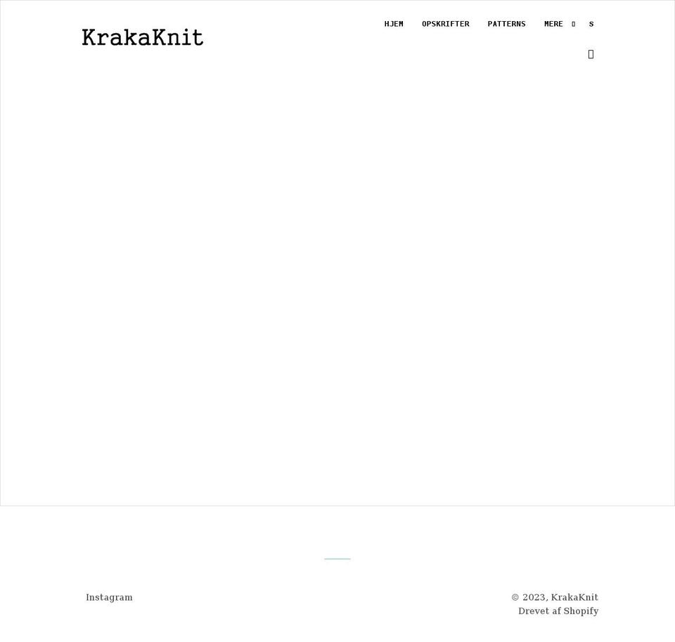 krakaknit.com shopify website screenshot