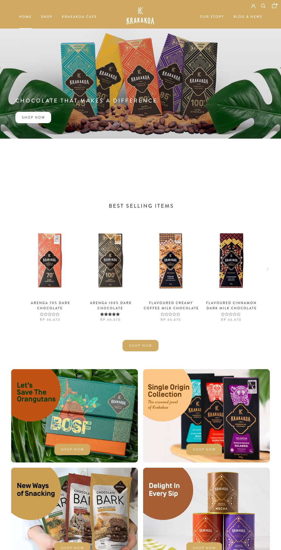 krakakoa.com shopify website screenshot