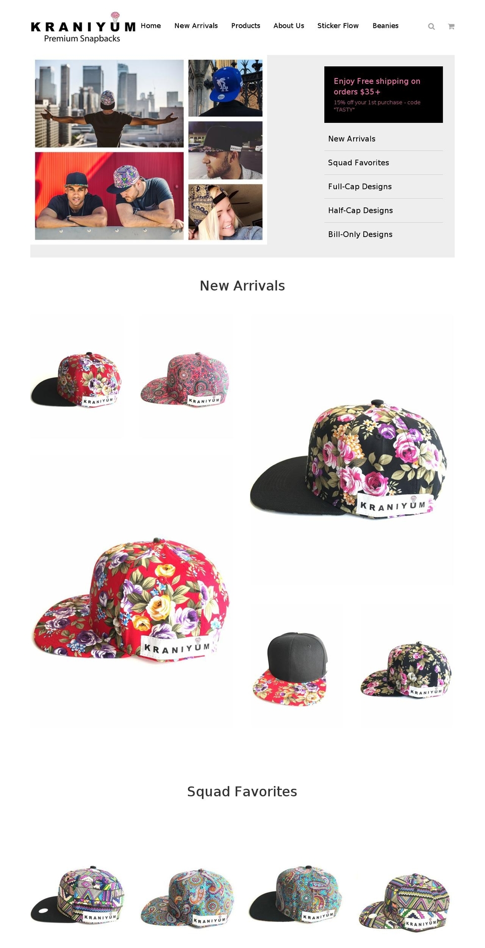 kraniyum.com shopify website screenshot