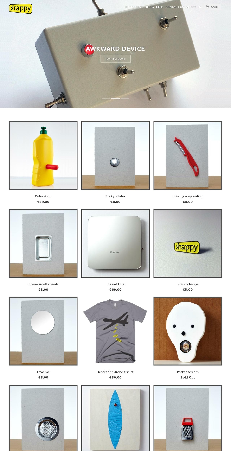 krappy.com shopify website screenshot