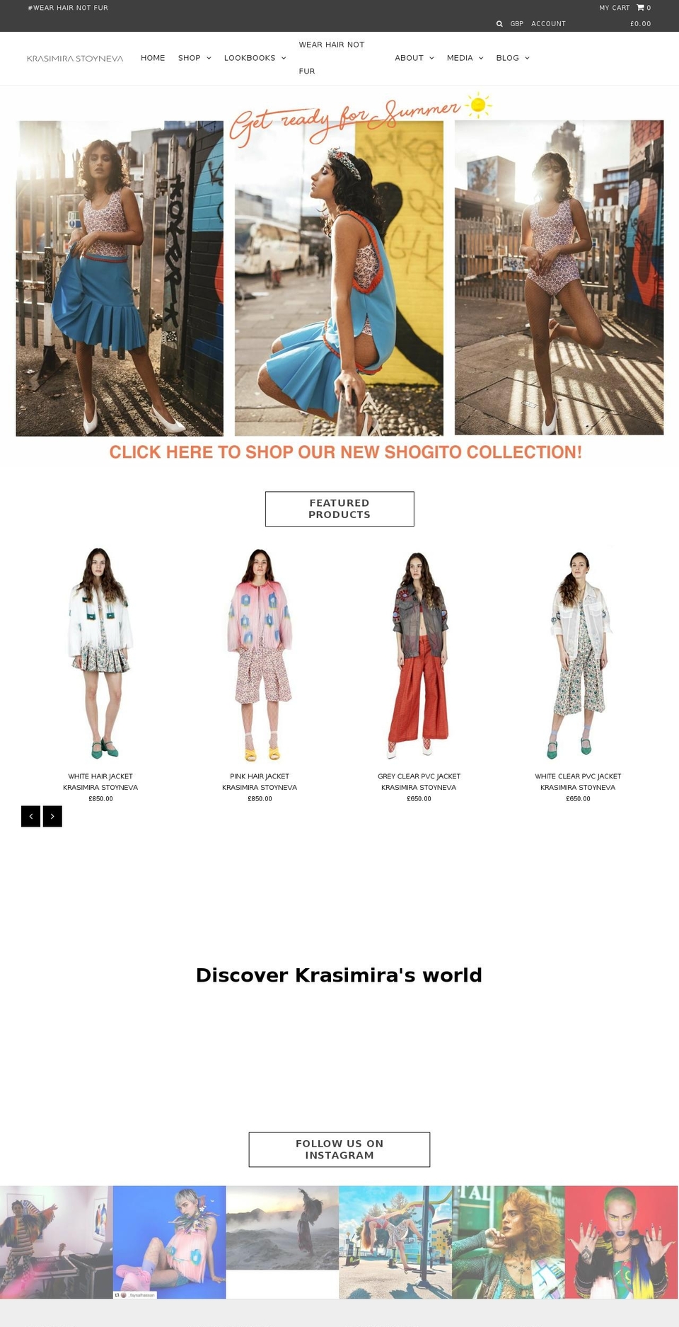 krasimirastoyneva.com shopify website screenshot