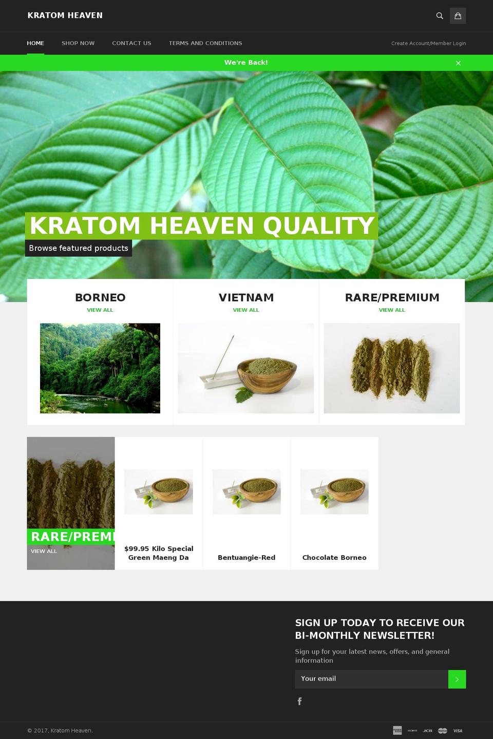 Copy of venture Shopify theme site example kratomheaven.info