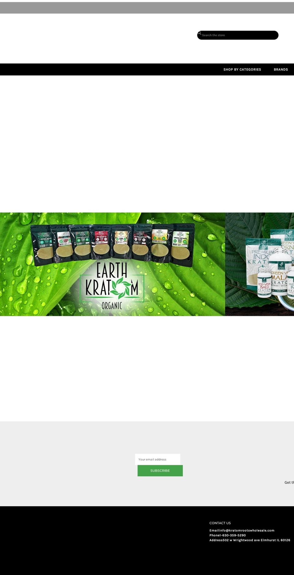 rc-website-design-company-theme-published Shopify theme site example kratomrootswholesale.com