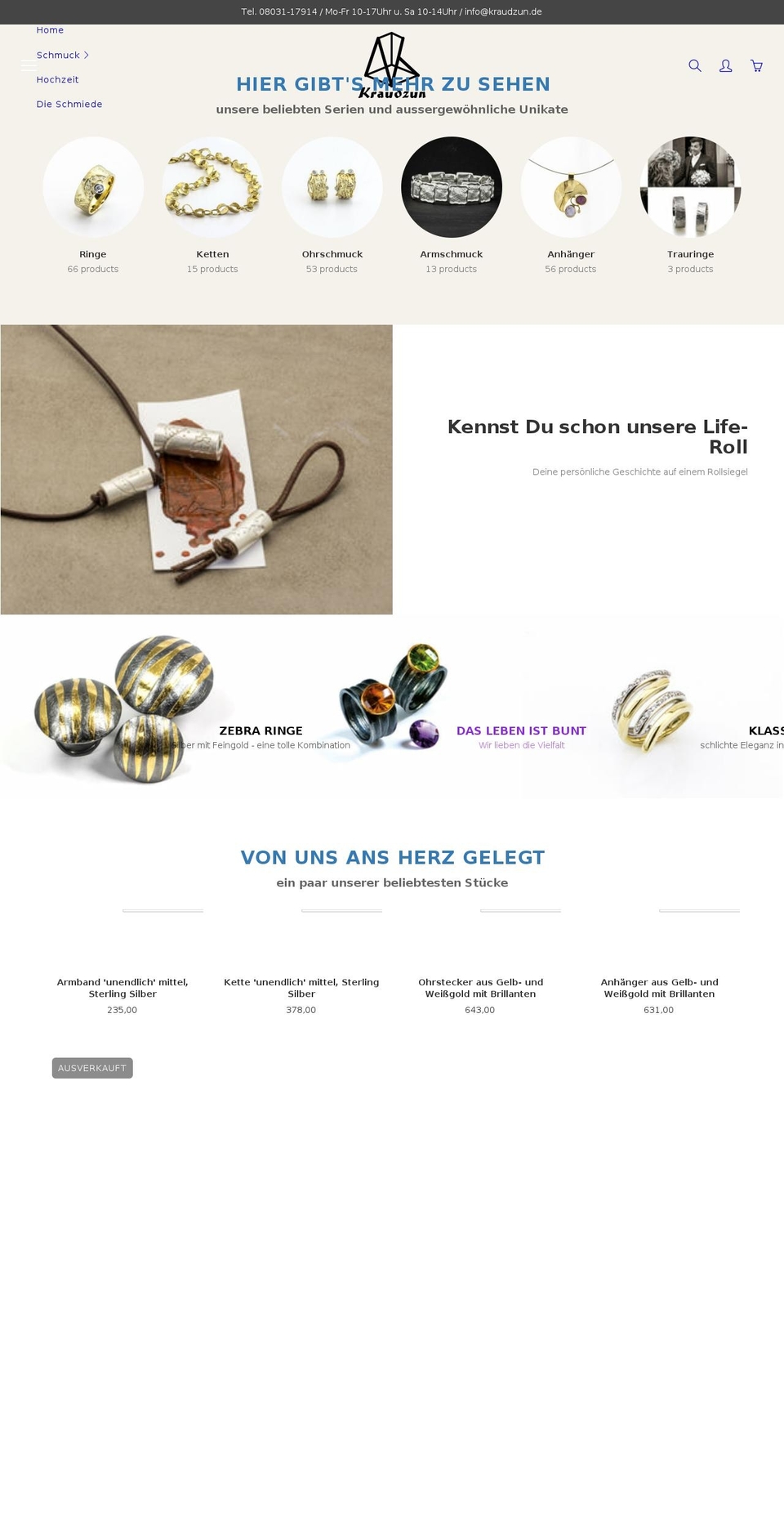 kraudzun.de shopify website screenshot