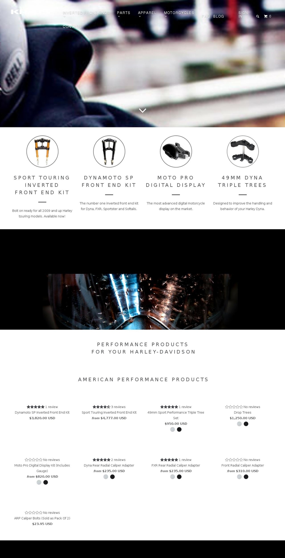 krausmoto.com shopify website screenshot