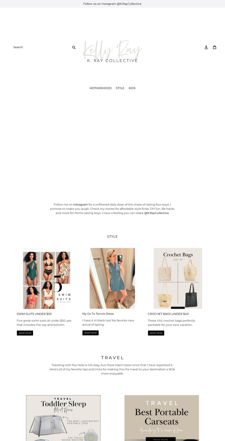 kraycollective.com — Shopify storefront screenshot