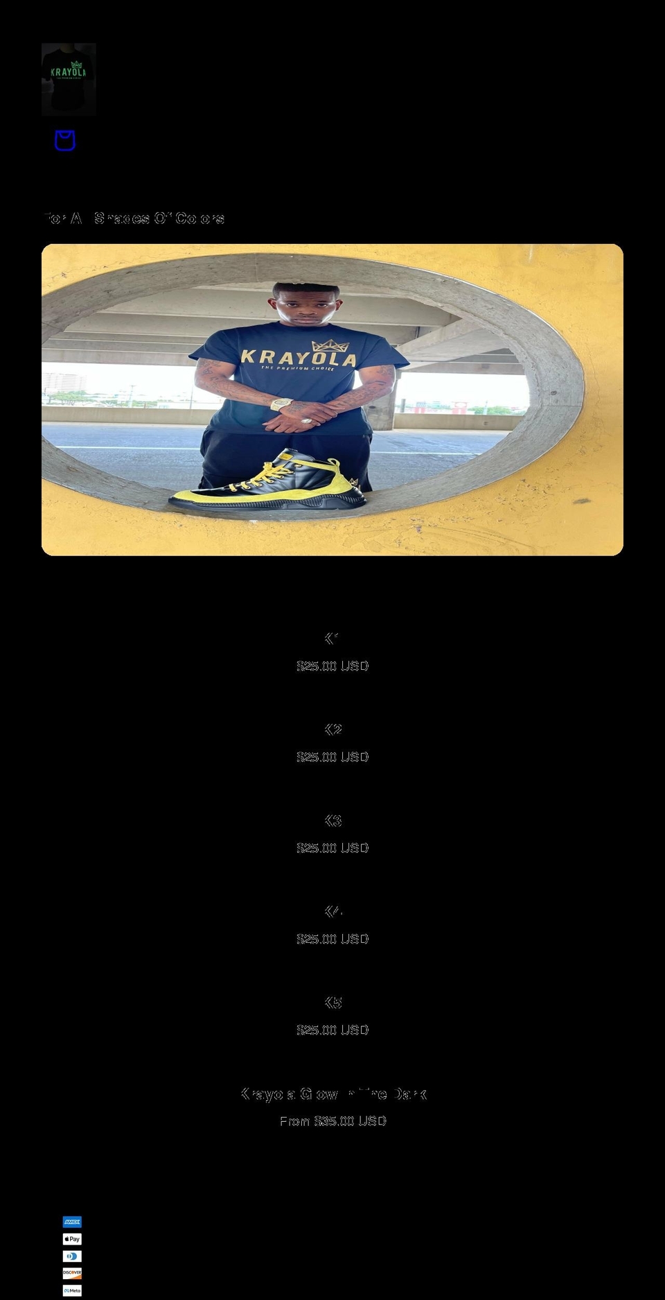 krayola.org shopify website screenshot