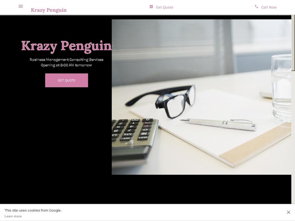 krazypenguin.com — Shopify storefront screenshot