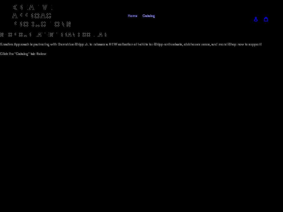 kreative-approach-productions.myshopify.com shopify website screenshot