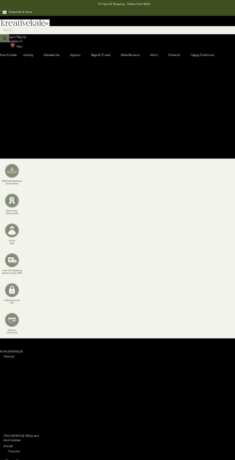 kreativekale.com shopify website screenshot
