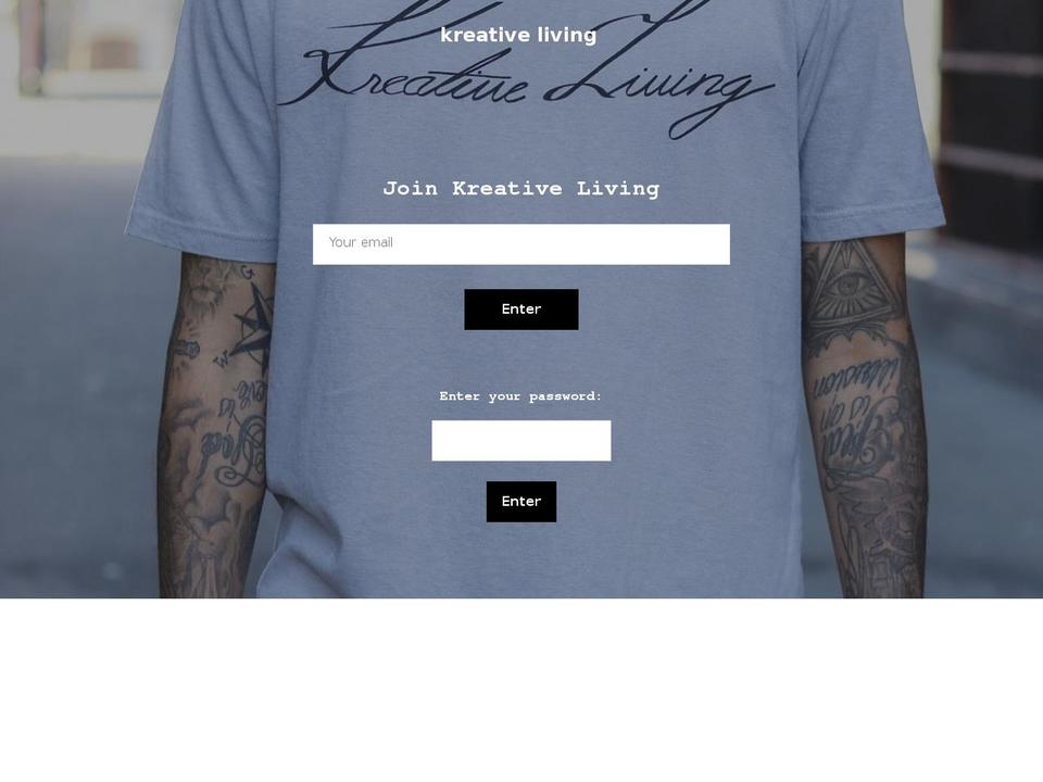 kreativeliving.us shopify website screenshot