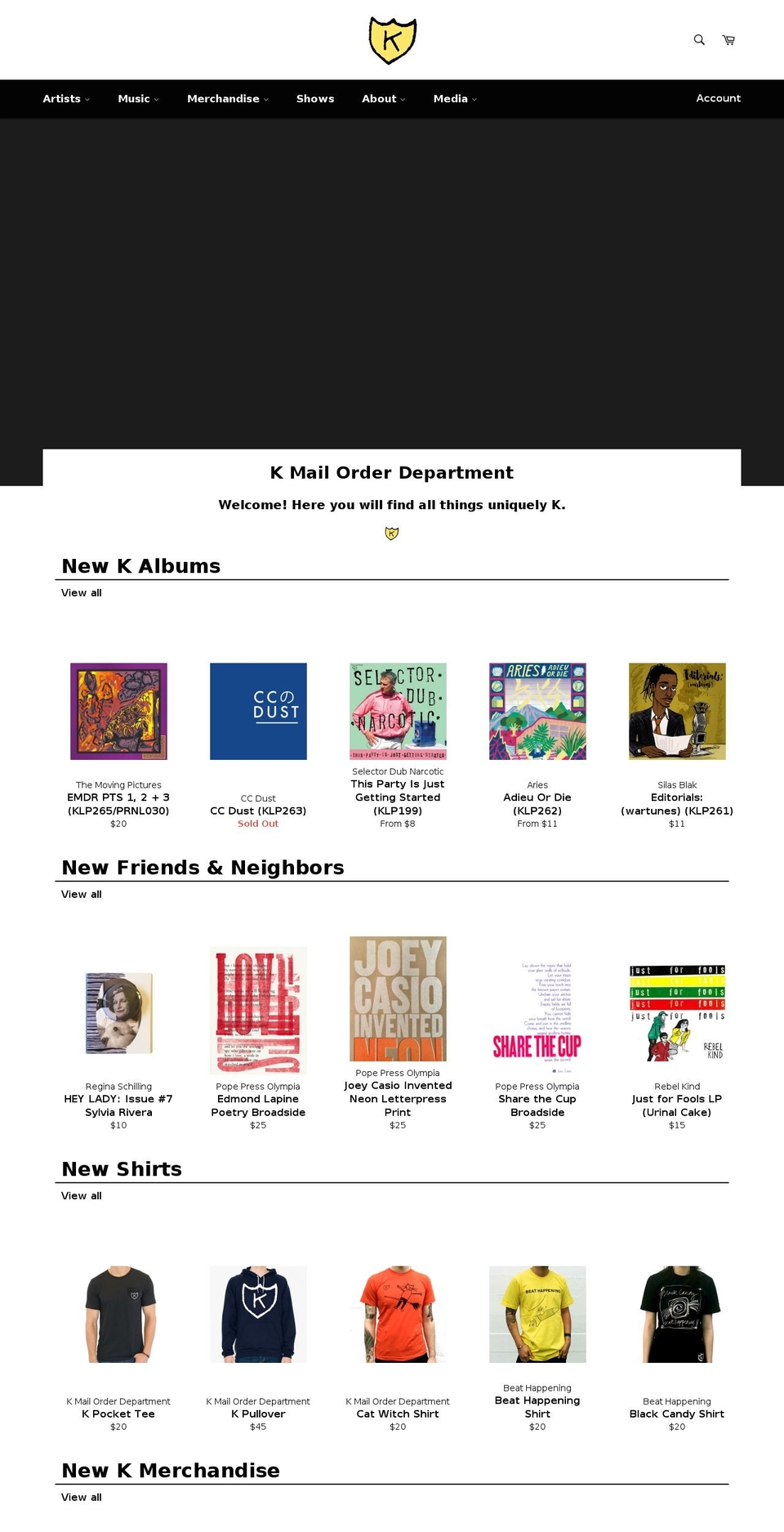 krecs.com shopify website screenshot