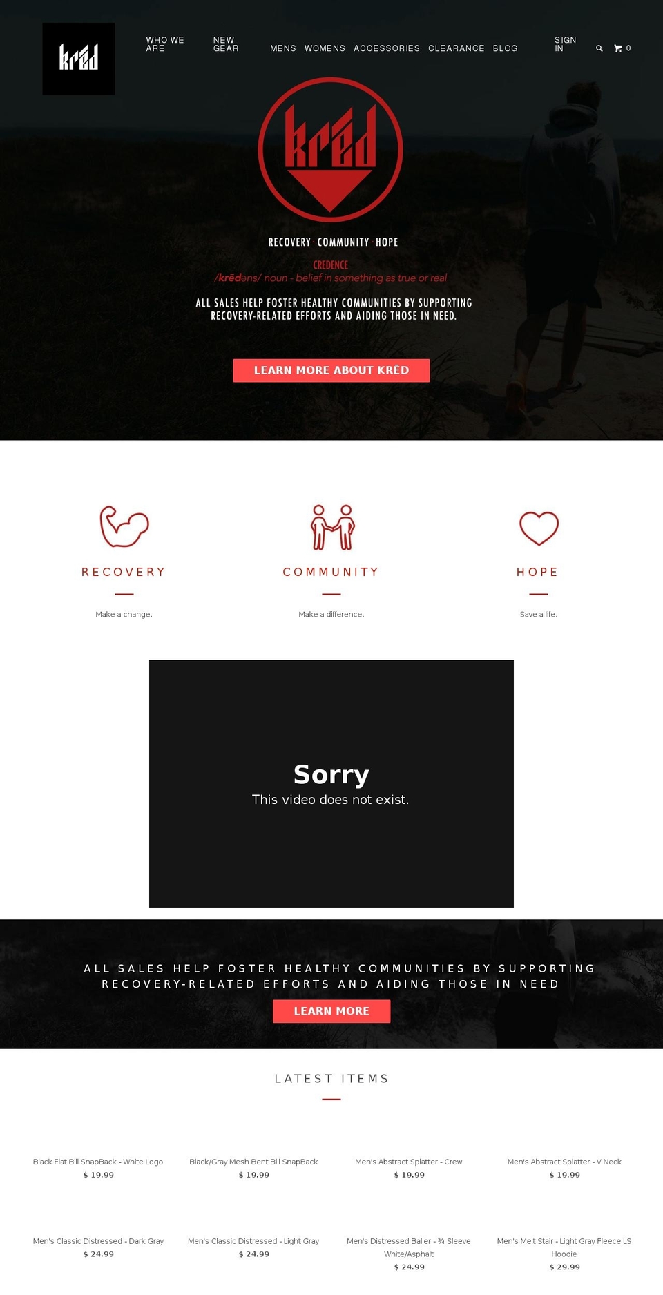 kredlife.com shopify website screenshot