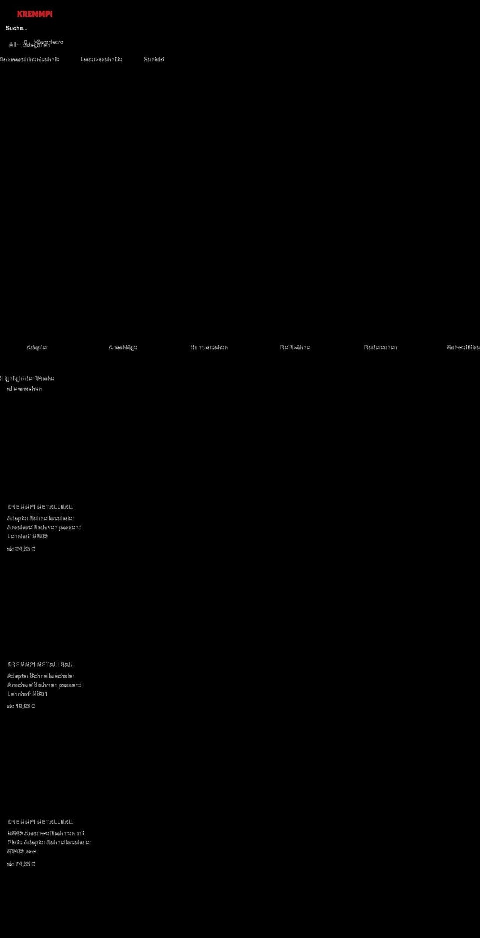 kremmpi.com shopify website screenshot