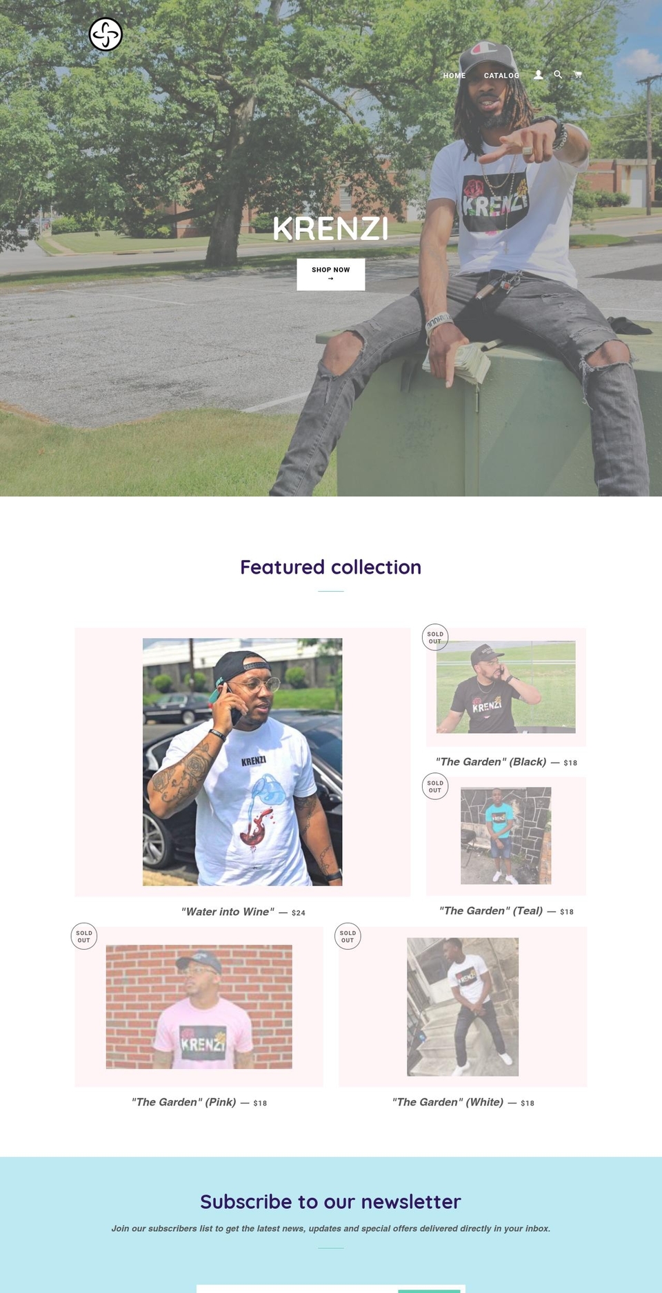 krenzi.com shopify website screenshot