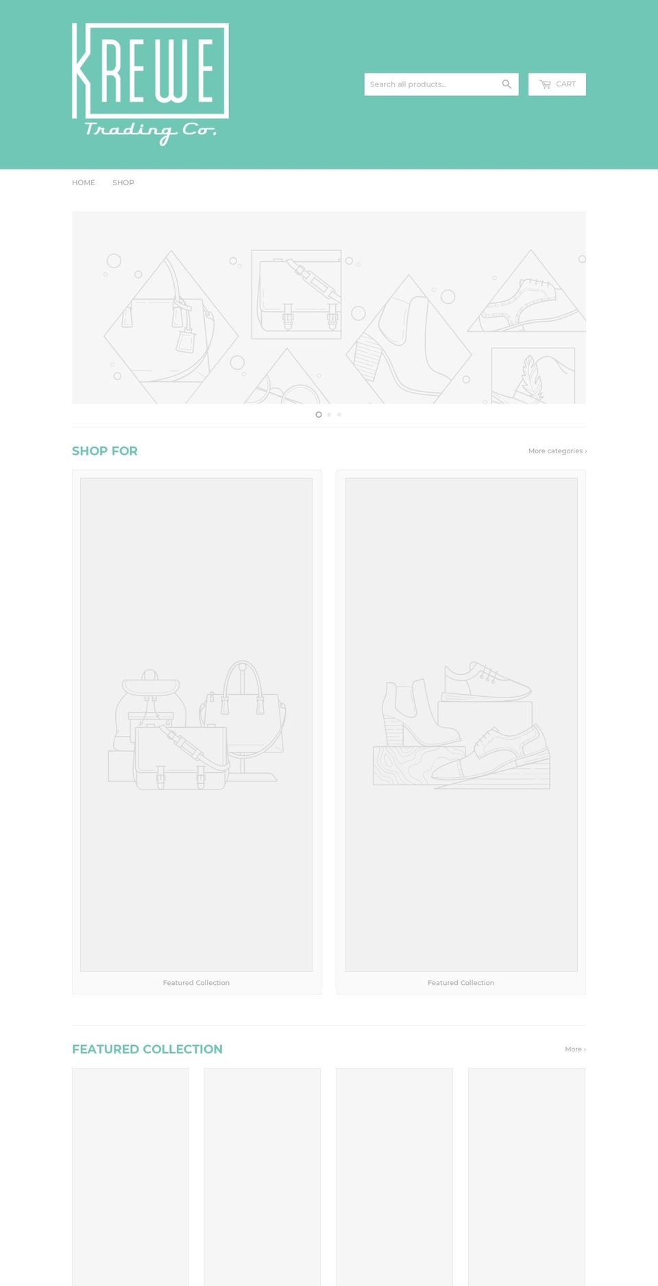 krewetradingco.com — Shopify storefront screenshot