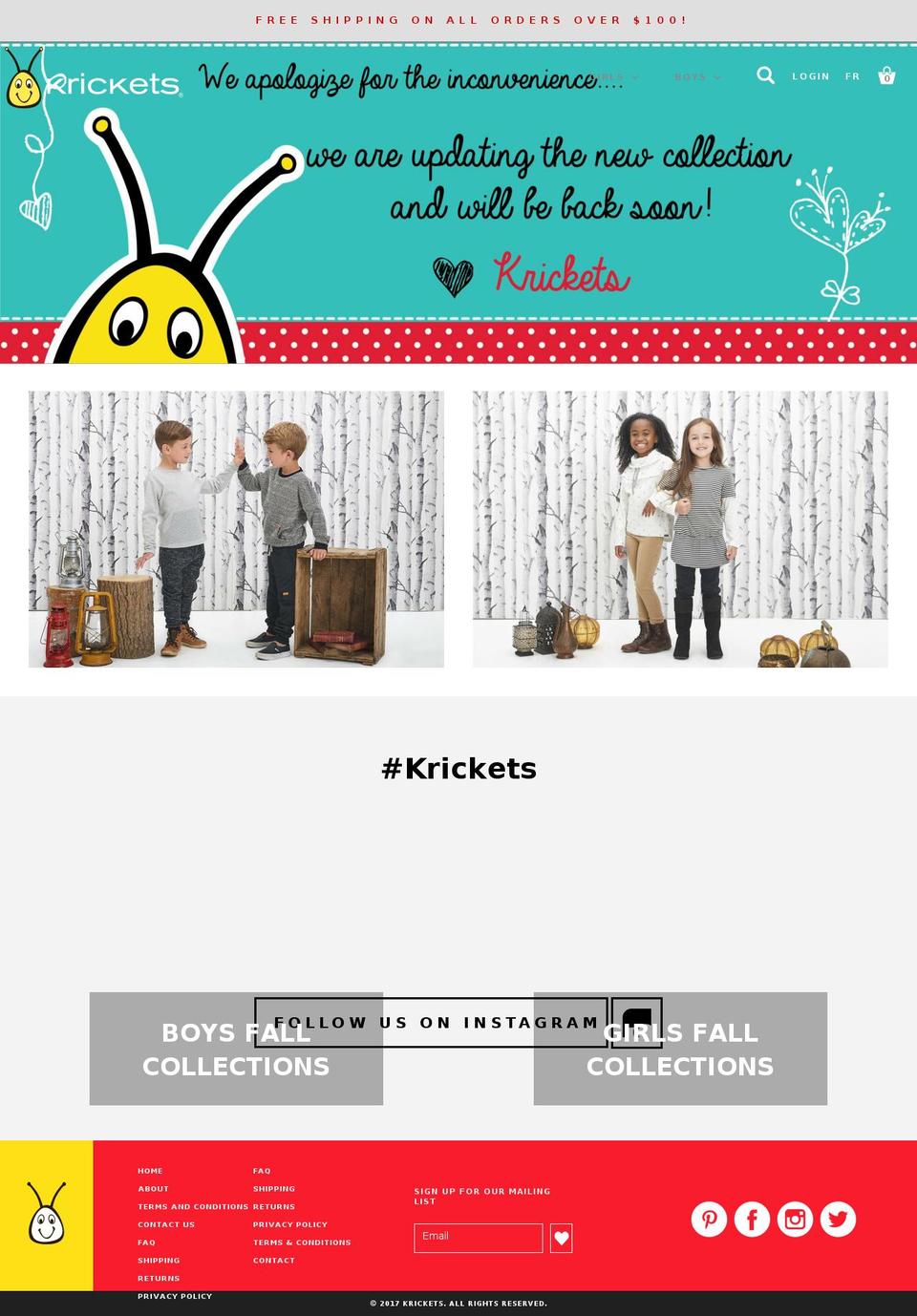 krickets-1-1-0(Nectar) Shopify theme site example kricketsshop.com