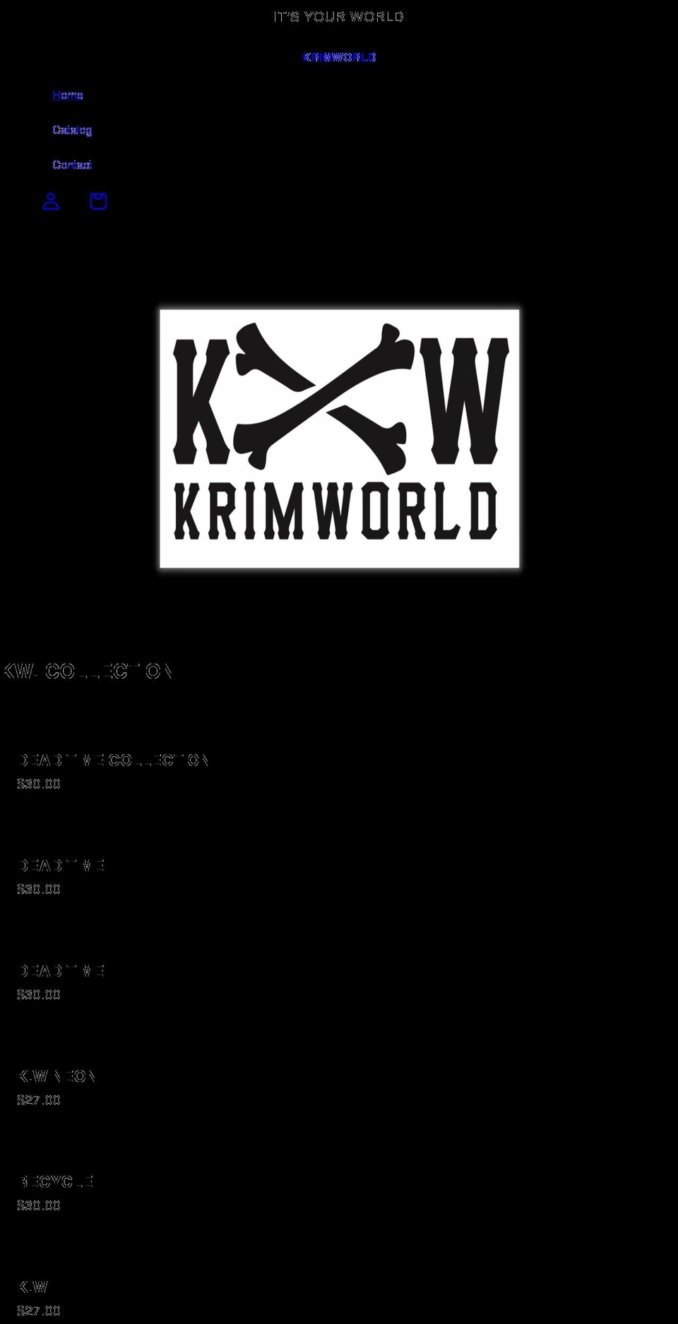 krimworldnwo.com shopify website screenshot