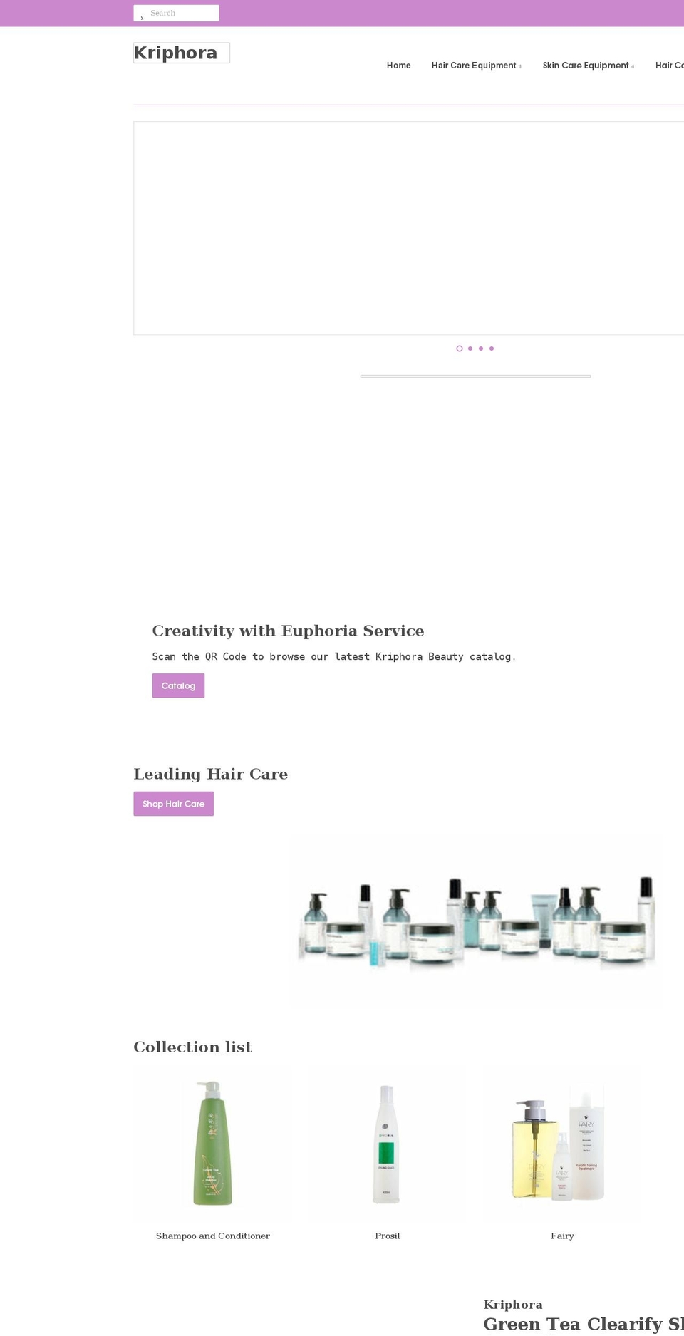kriphora.com shopify website screenshot
