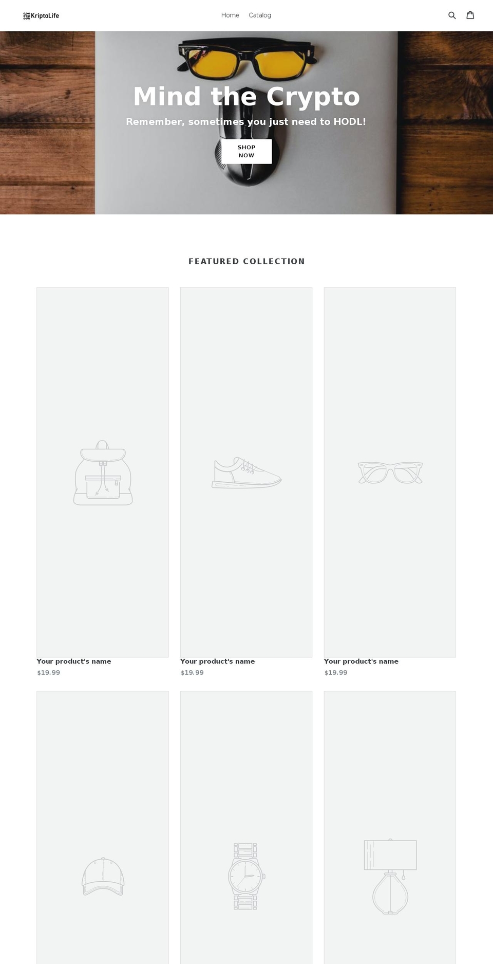 kriptolife.com shopify website screenshot