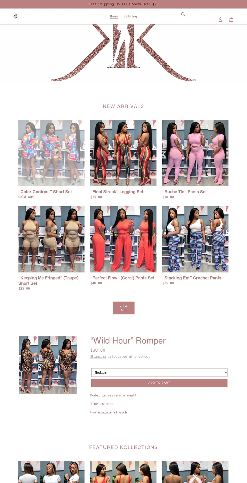 kriscendoskollection.com shopify website screenshot