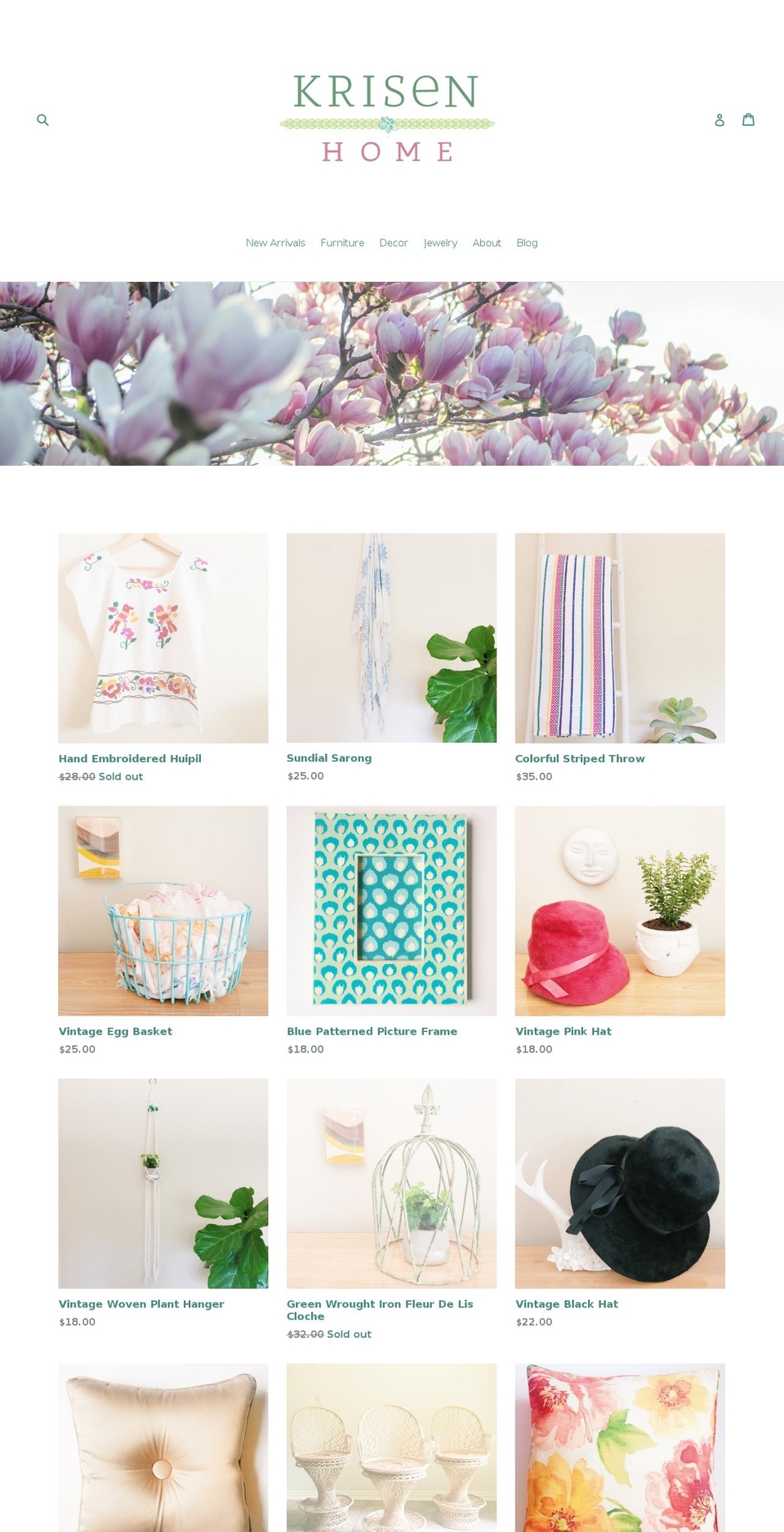 krisenhome.com — Shopify storefront screenshot