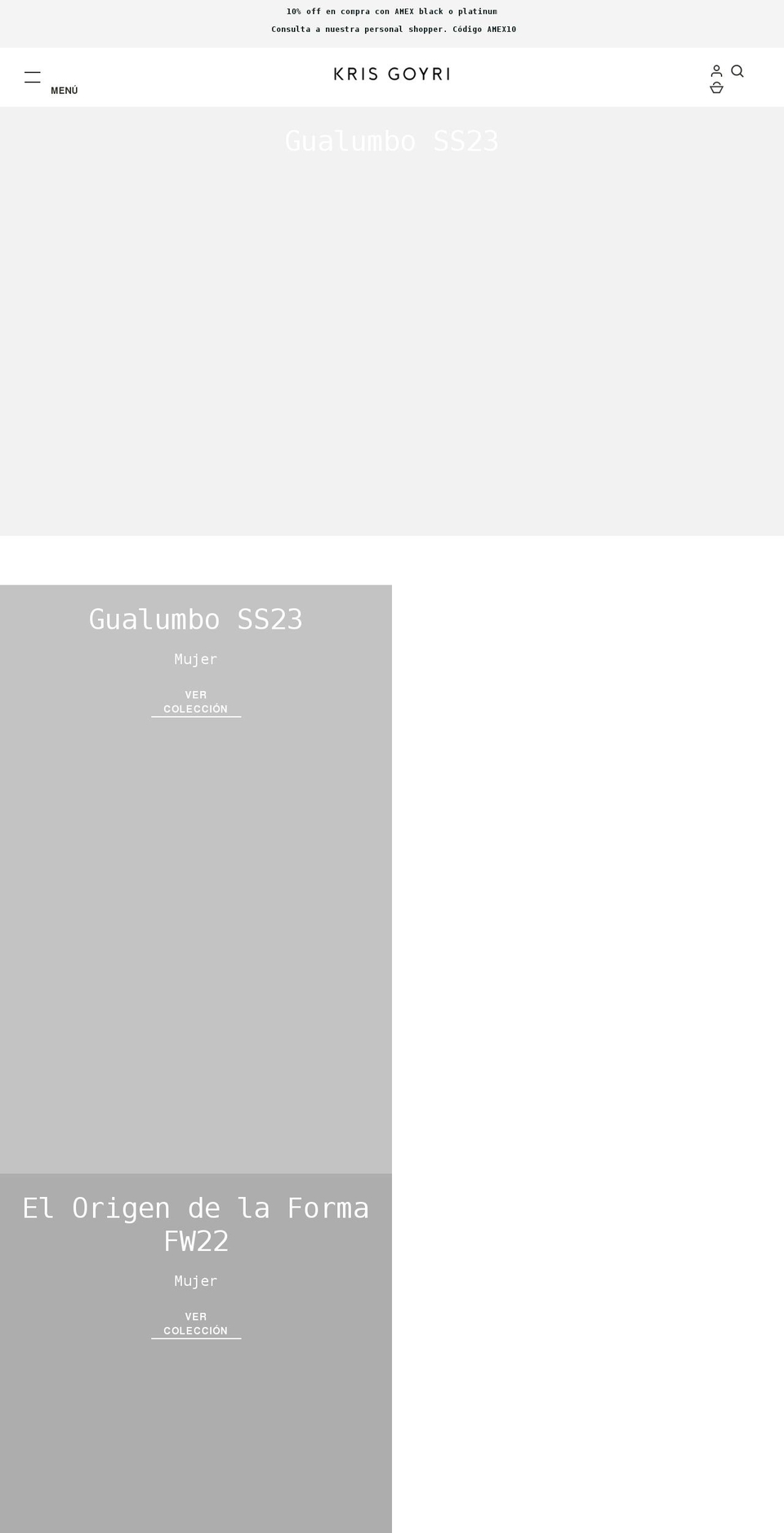 krisgoyri.com shopify website screenshot